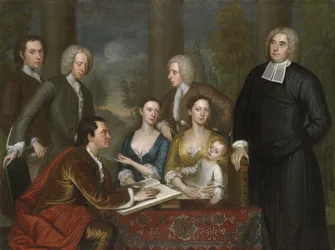 The Bermuda Group, Dean Berkeley and His Entourage, 1728, Reworked 1739